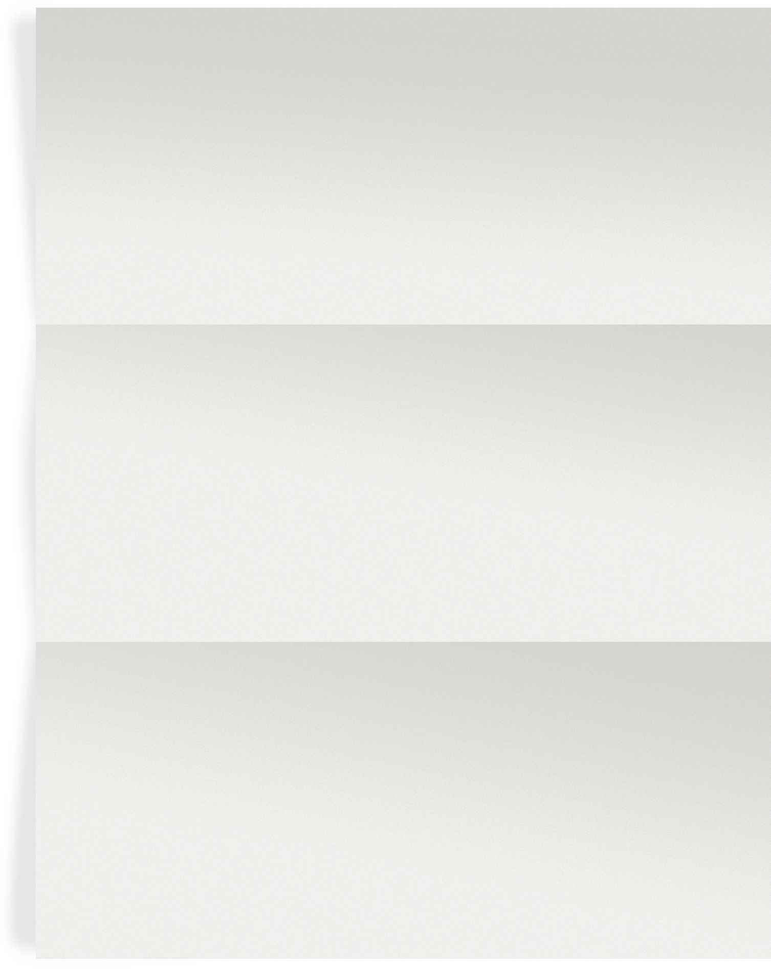 Blank folded letter
